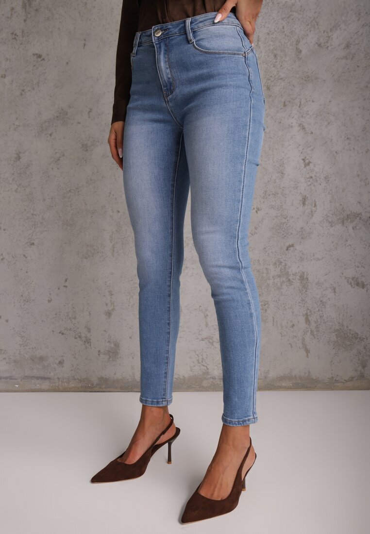 daysie Blugi Albastri Skinny cu Bumbac Push-Up Erilessa