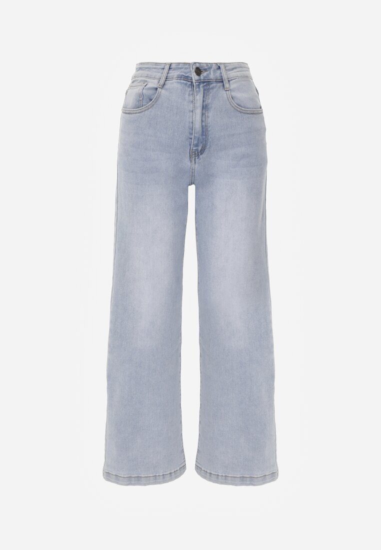 daysie Blugi Albastru deschis Straight Leg High Waist din bumbac Erivera