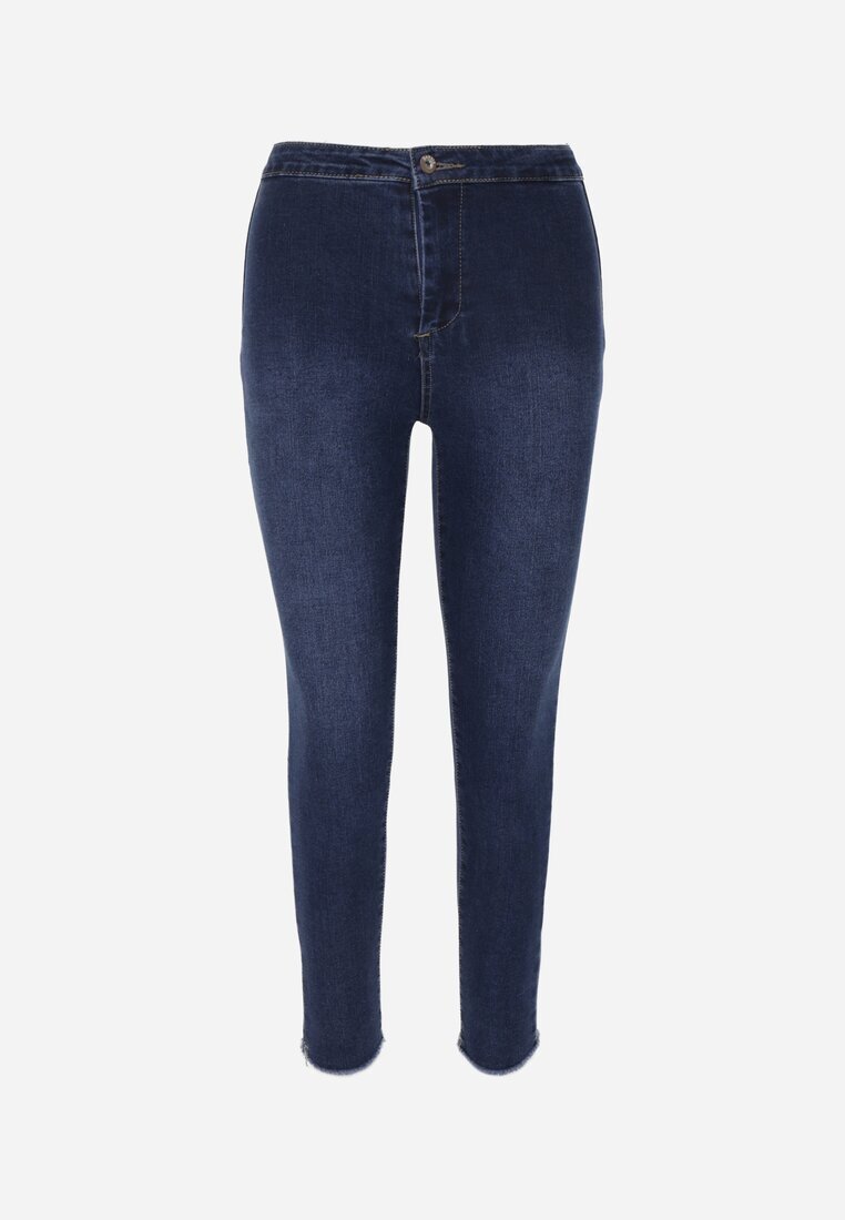 daysie Blugi Bleumarin Skinny High Waist Vivizo