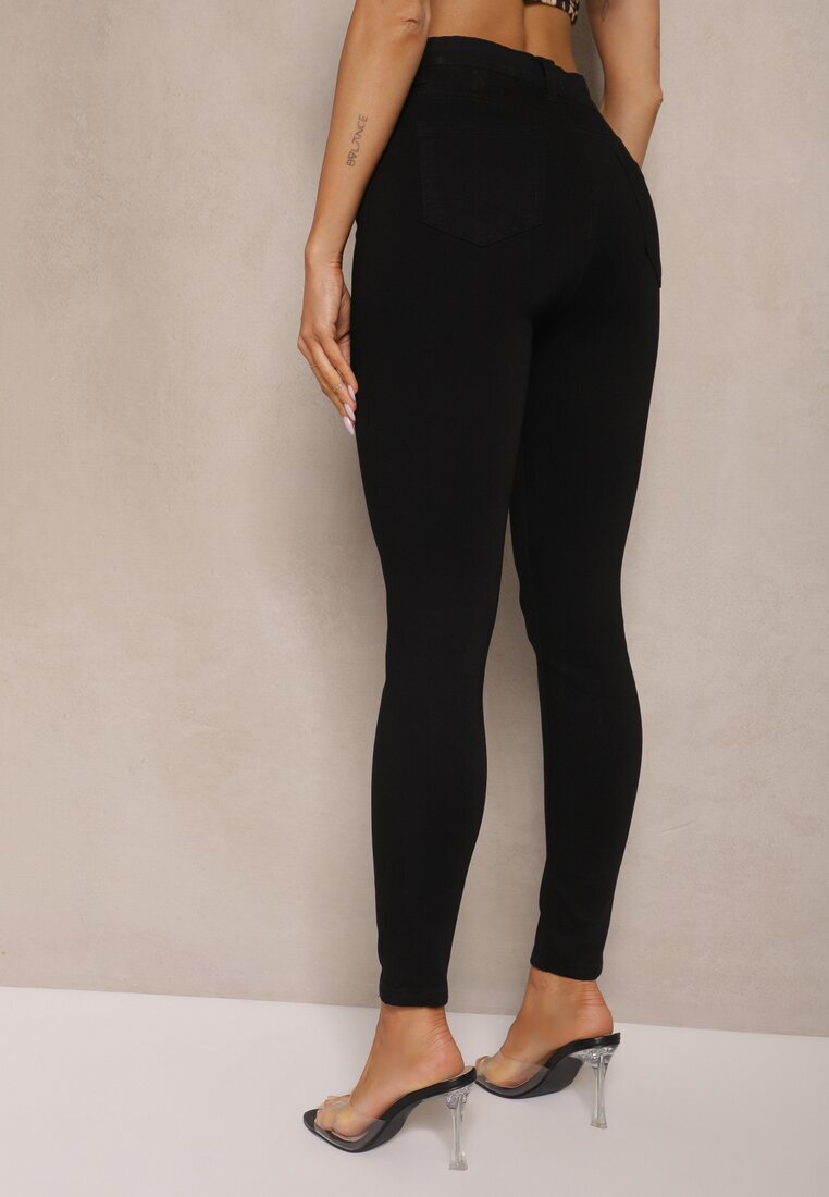 daysie Blugi Negri Elastici cu croială Skinny Talie Înaltă Darira