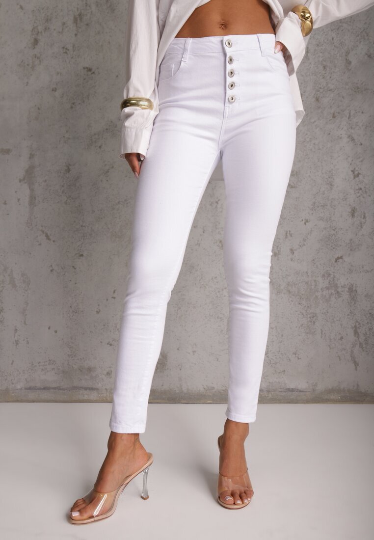 daysie Pantaloni Albi Skinny Winvienne