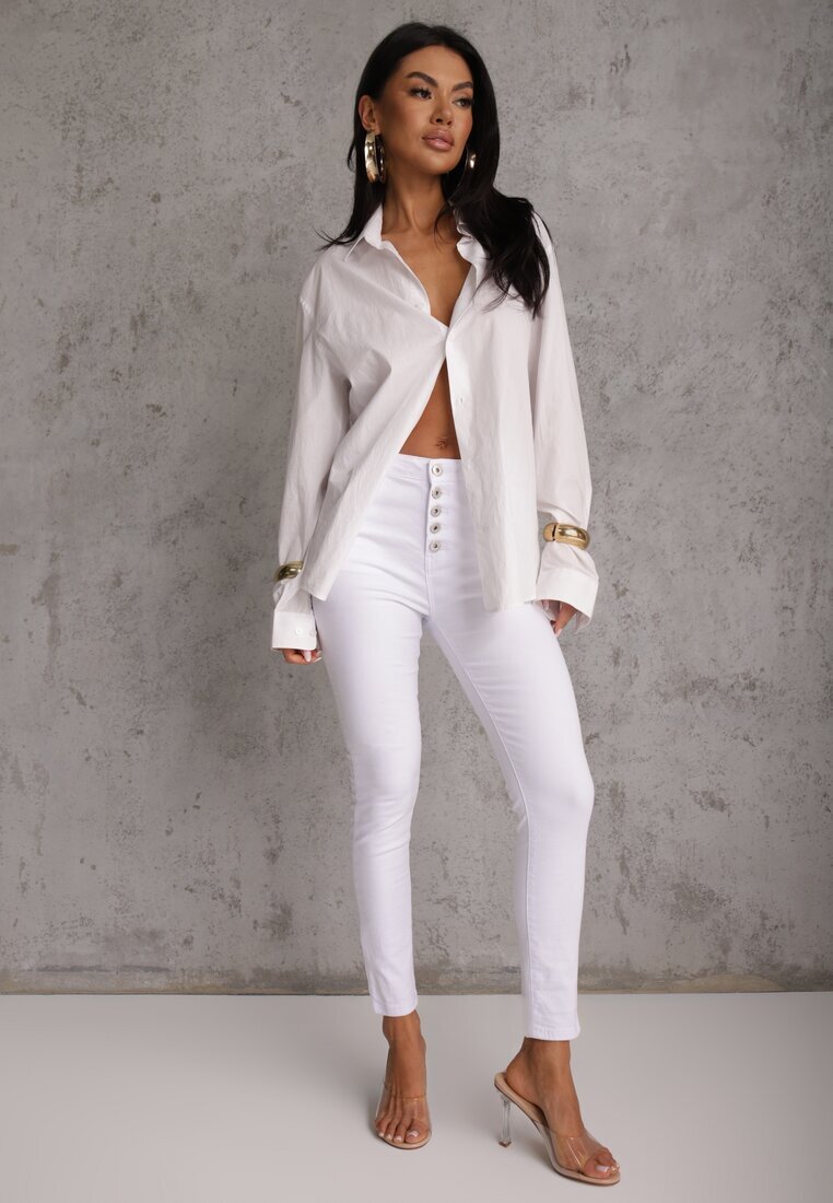 daysie Pantaloni Albi Skinny Winvienne