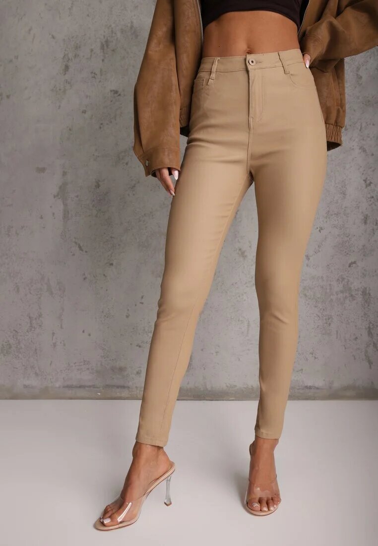 daysie Pantaloni Bej Casual Skinny cu croială modelatoare Elovi