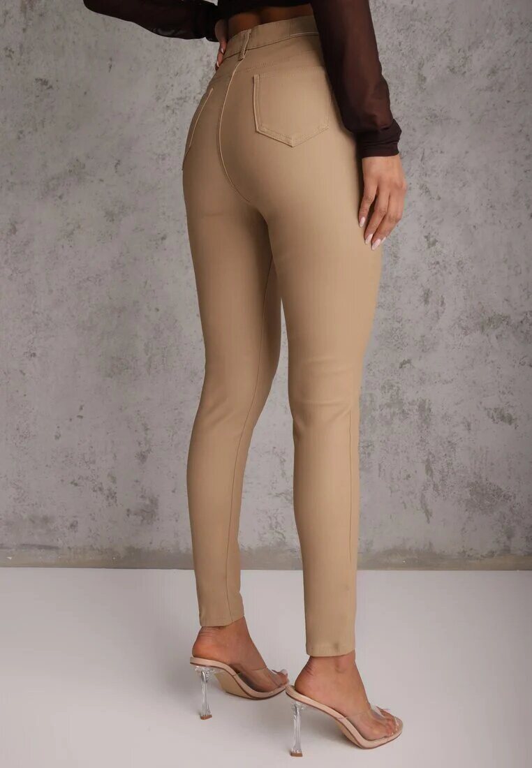 daysie Pantaloni Bej Casual Skinny cu croială modelatoare Elovi