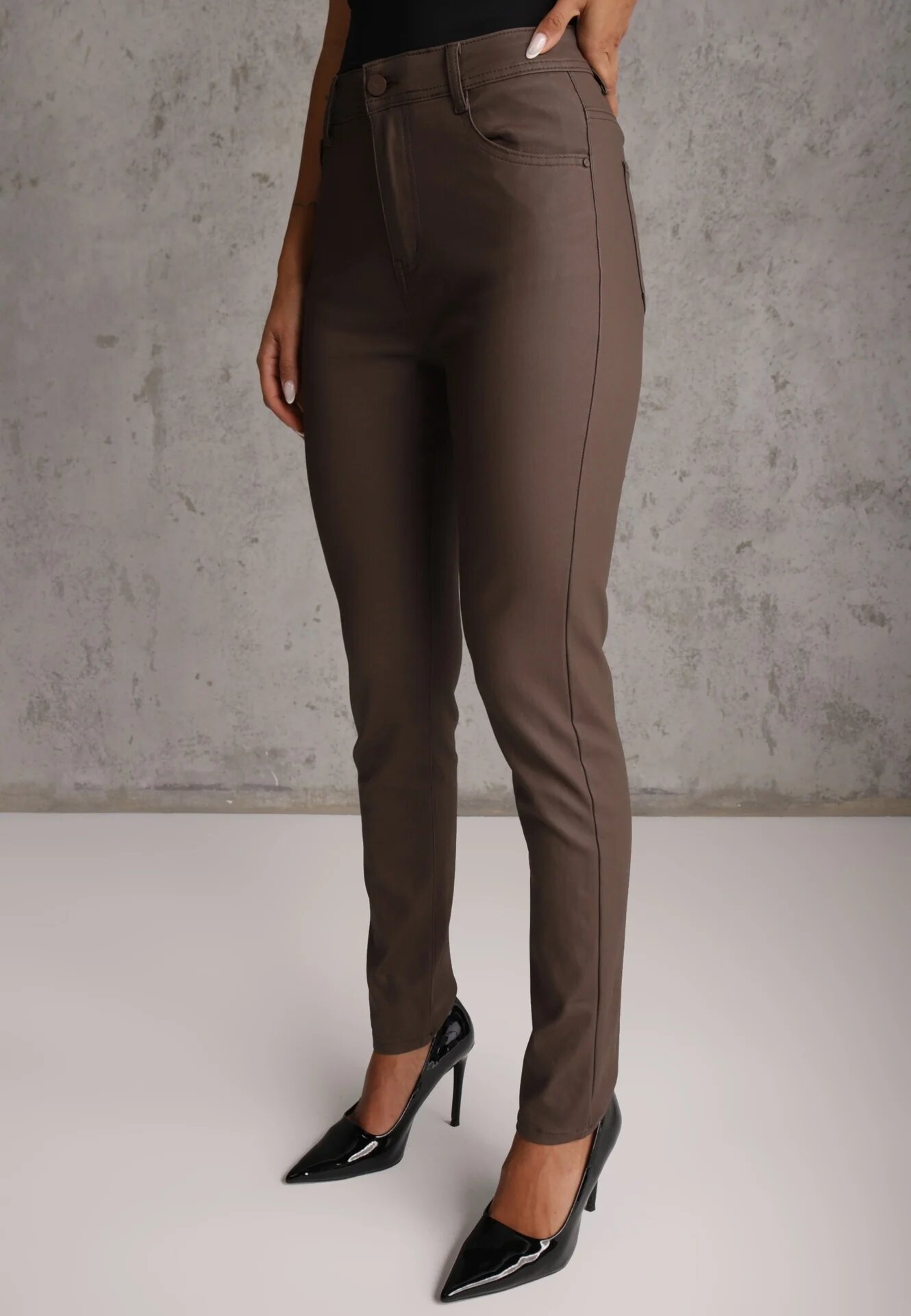 daysie Pantaloni Maro Skinny Zangi