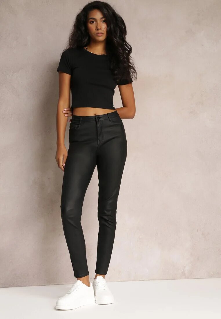 daysie Pantaloni Negri Casual Skinny cu o Croială Modelatoare Elovi