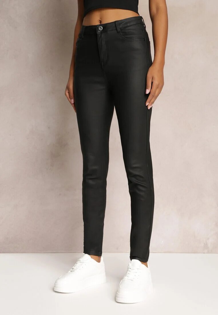 daysie Pantaloni Negri Casual Skinny cu o Croială Modelatoare Elovi