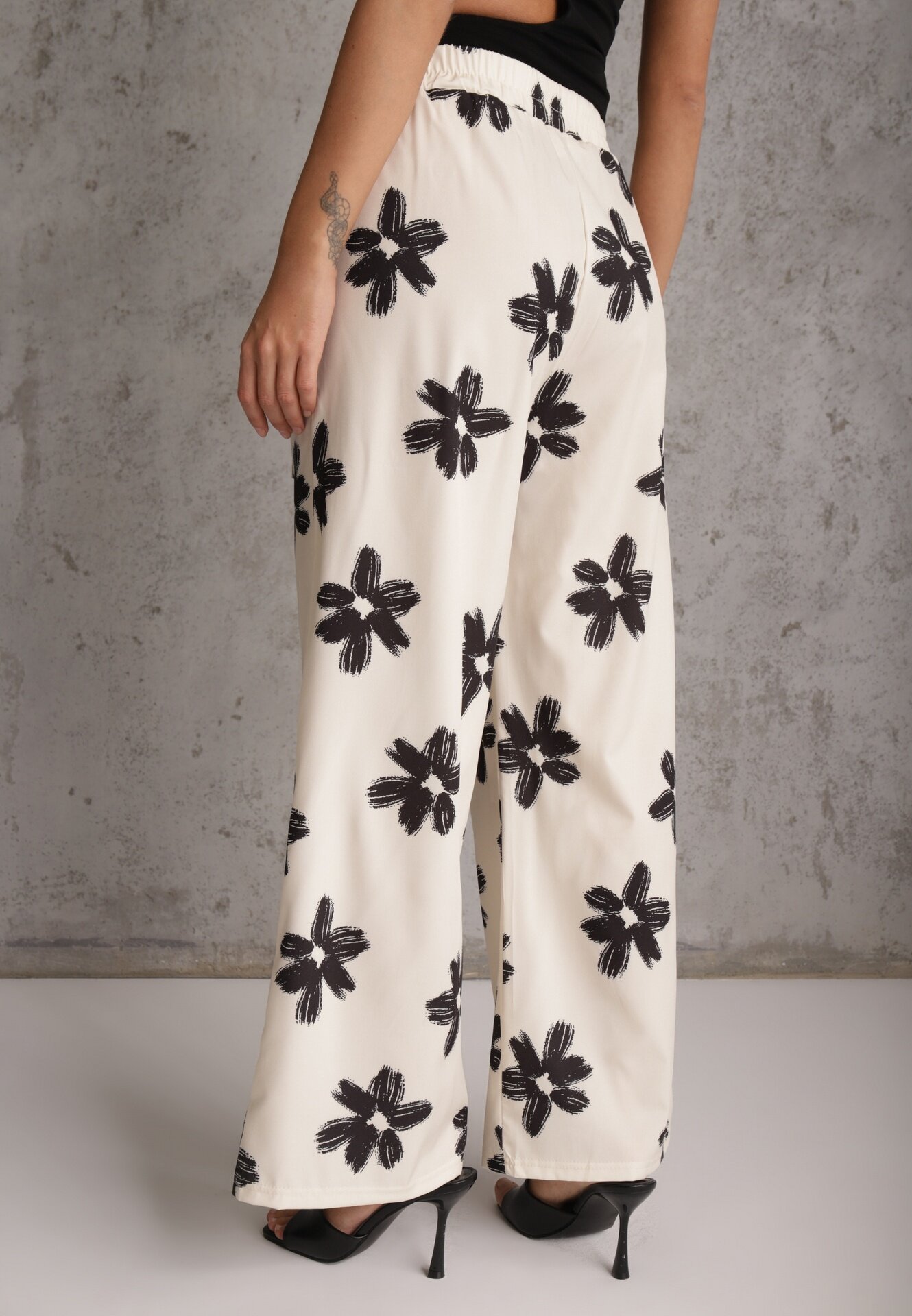 daysie Pantaloni Oramare Negru cu crem
