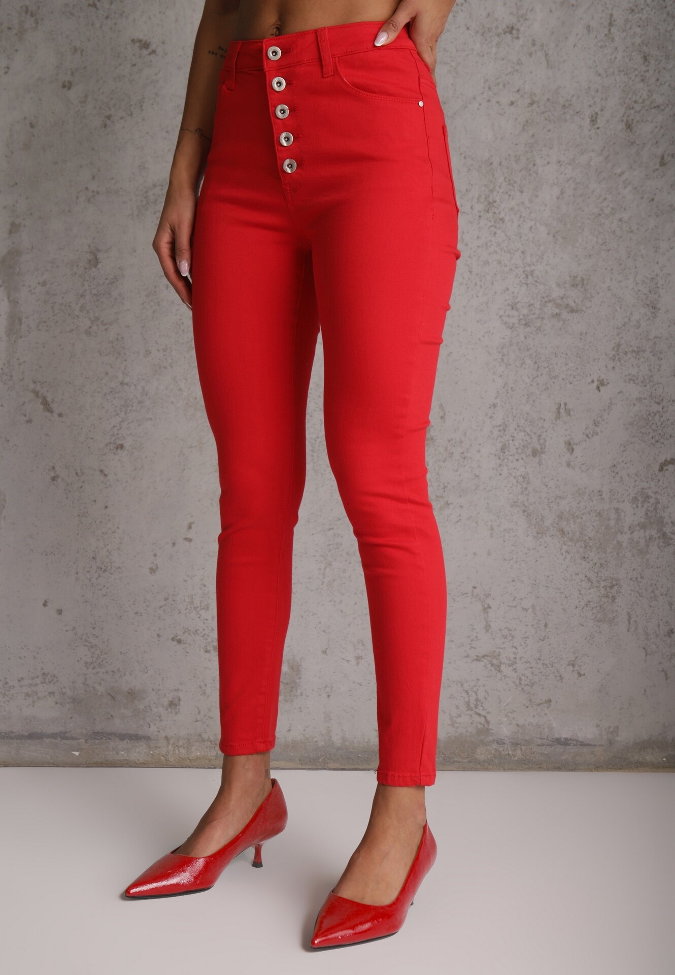 daysie Pantaloni Skinny Roșii Winvienne