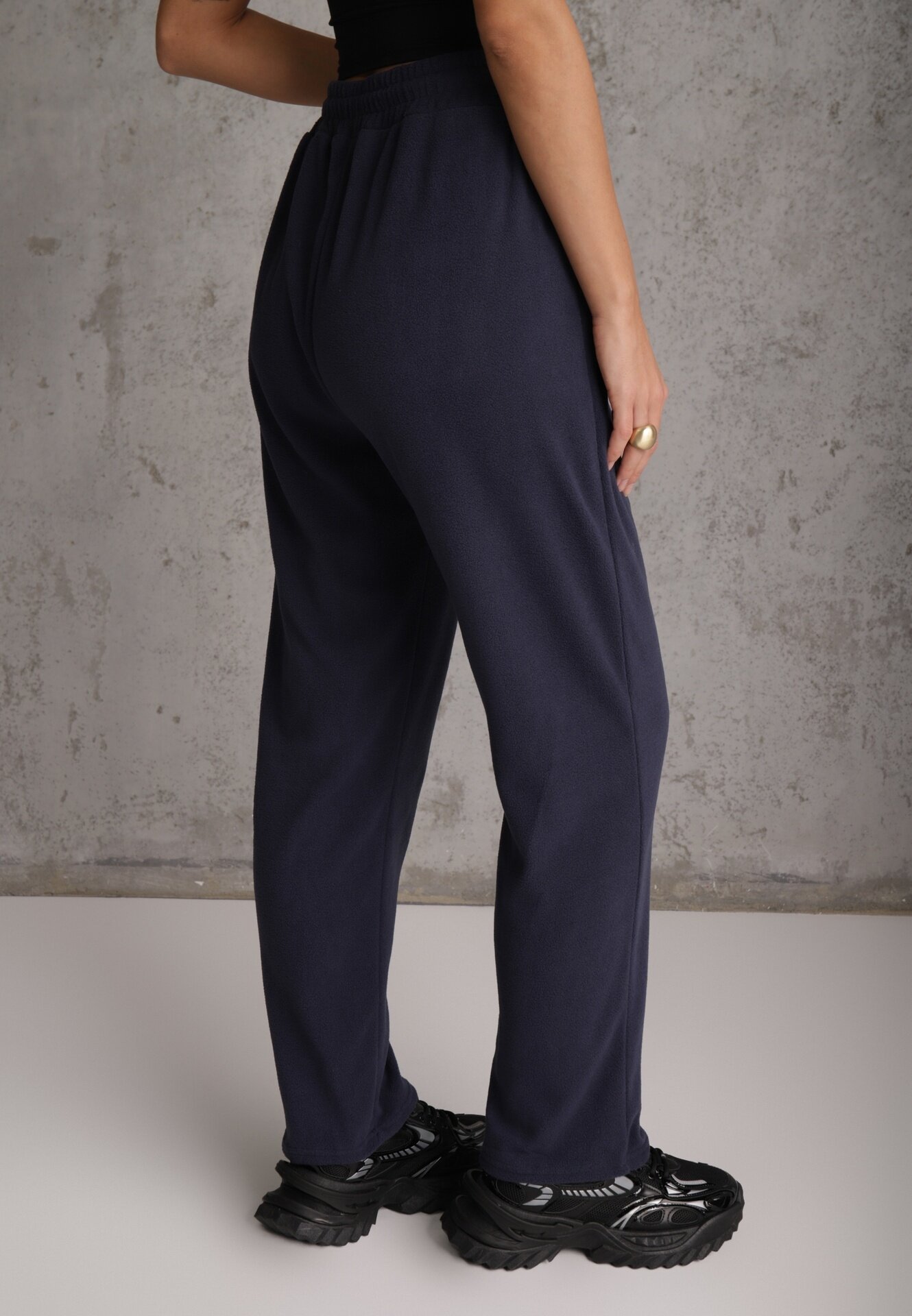 defox Pantaloni de trening bleumarin cu elastic în talie Imith