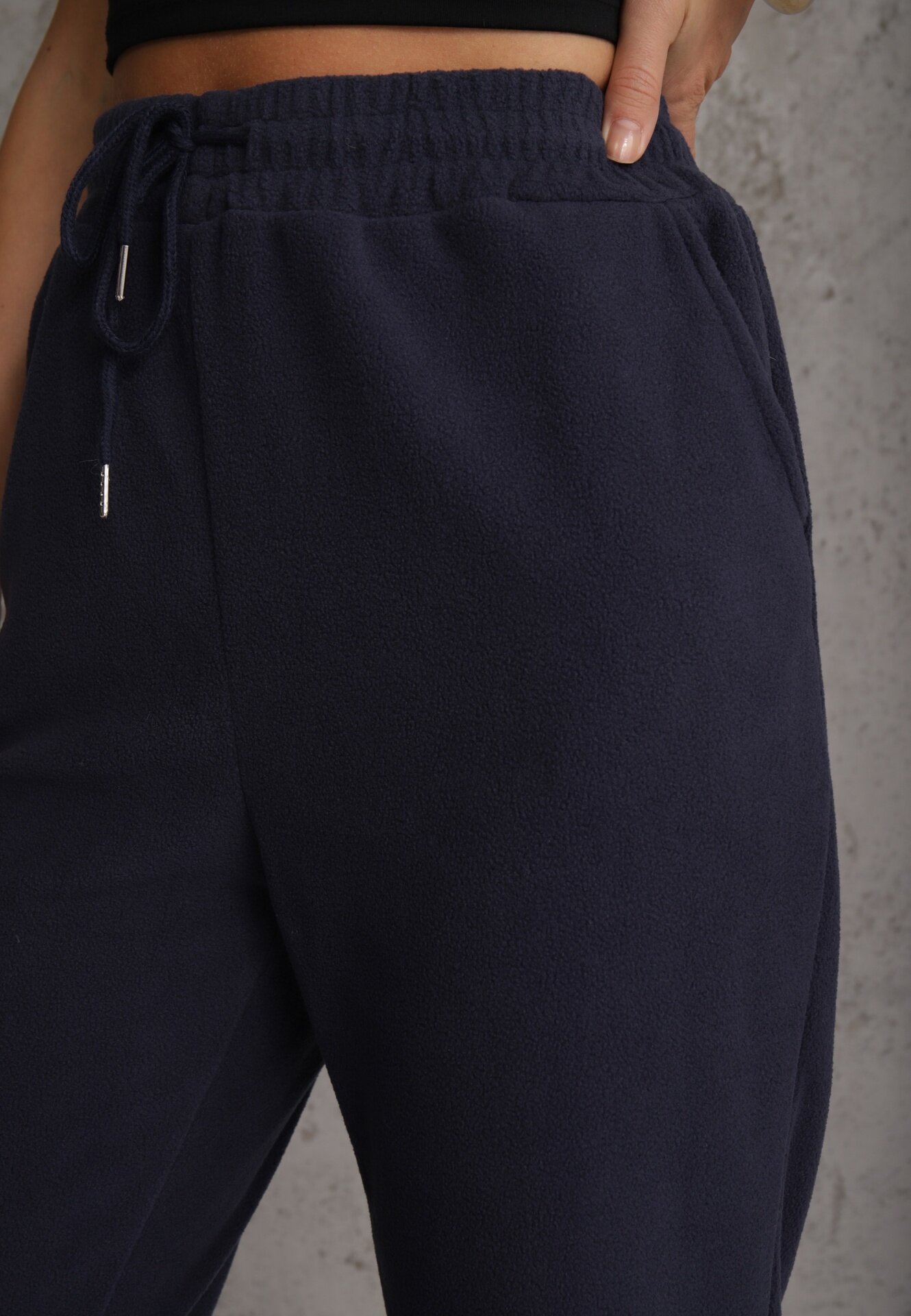 defox Pantaloni de trening bleumarin cu elastic în talie Imith