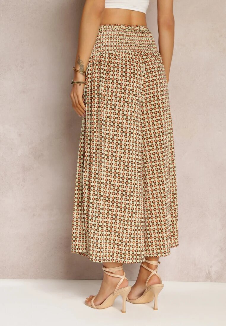 defox Pantaloni Largi Verde deschis cu elastic în talie Ruza