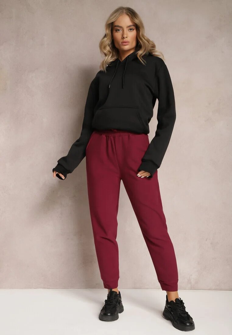 defox Pantaloni tricotati bordo cu elastic în talie Matrila