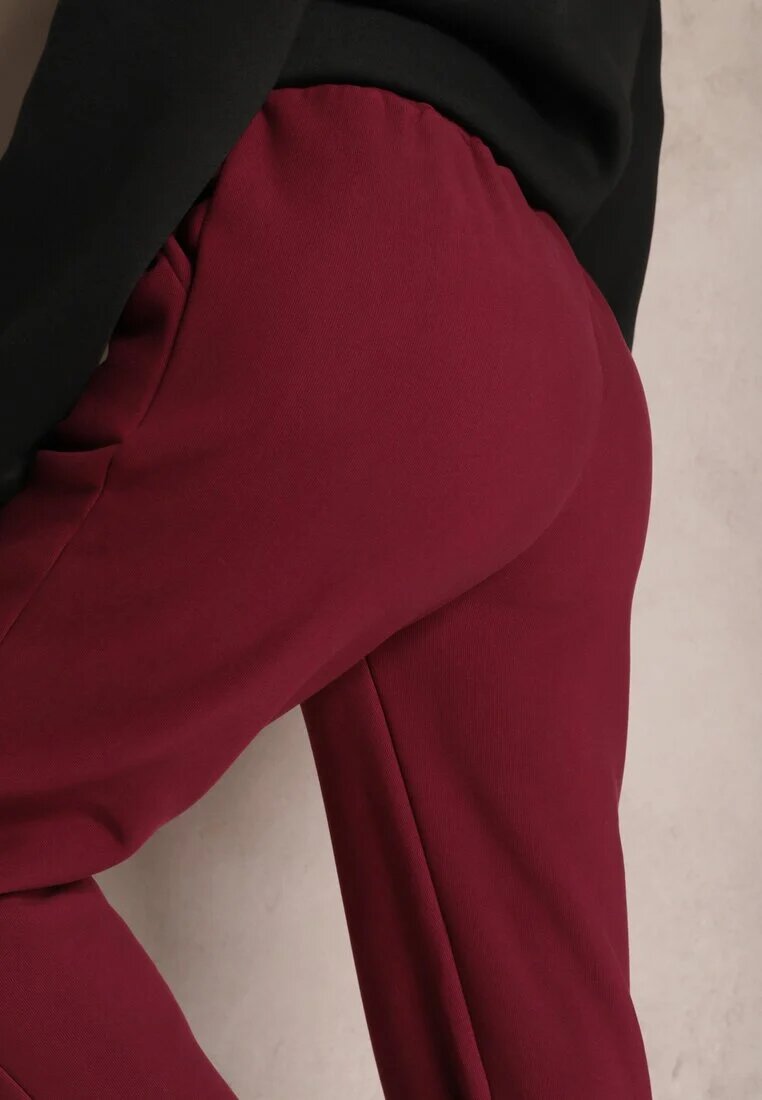 defox Pantaloni tricotati bordo cu elastic în talie Matrila