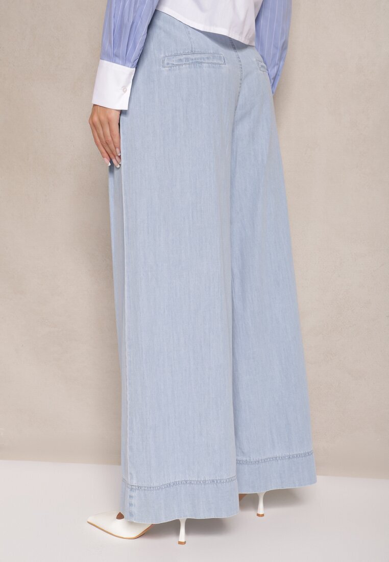 elsa.m by may Blugi Albastru deschis Larghi din Bumbac High Waist Cohna