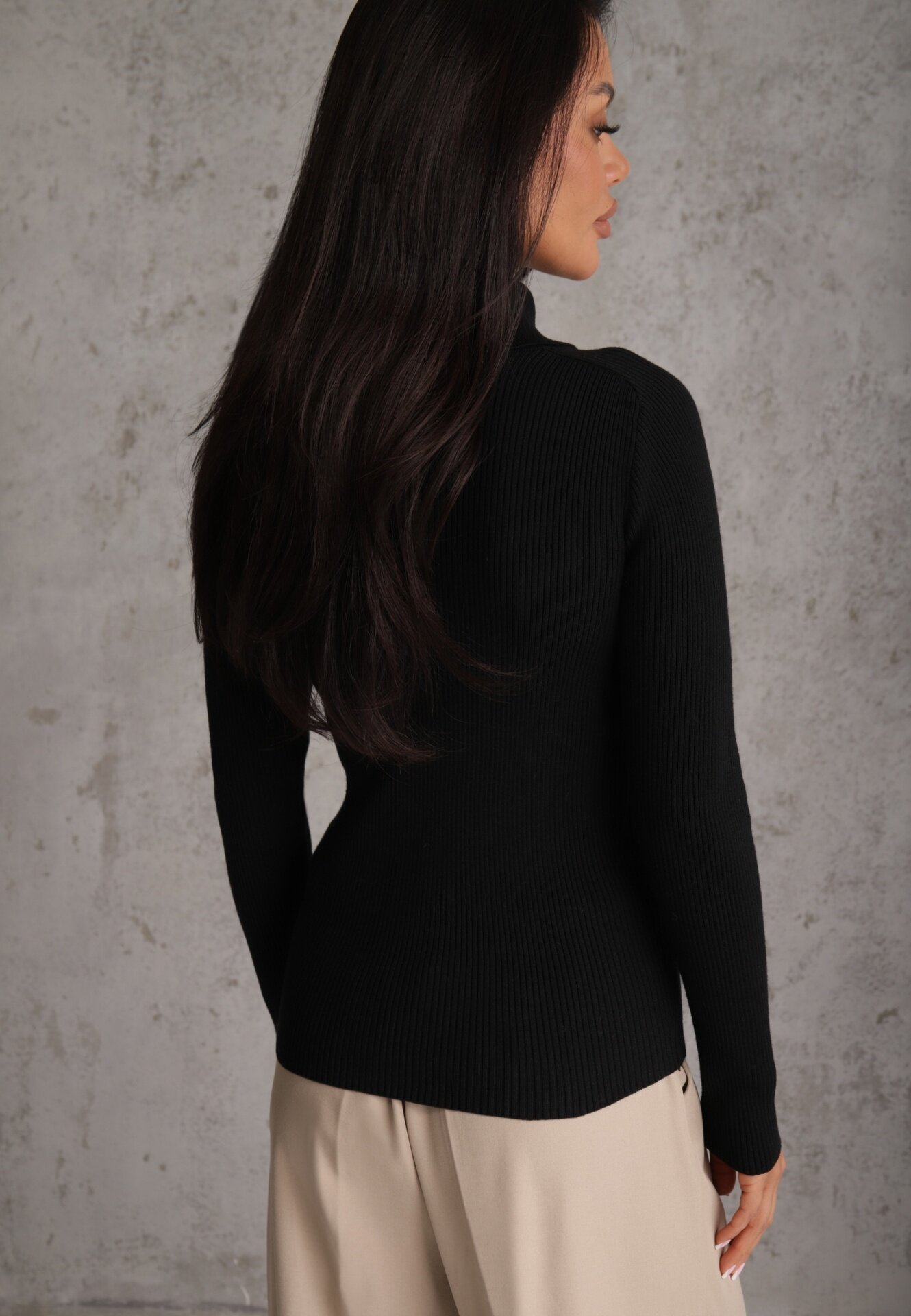 elsa.m by may Maletă Negru din Tricot striat cu Nituri Itagi
