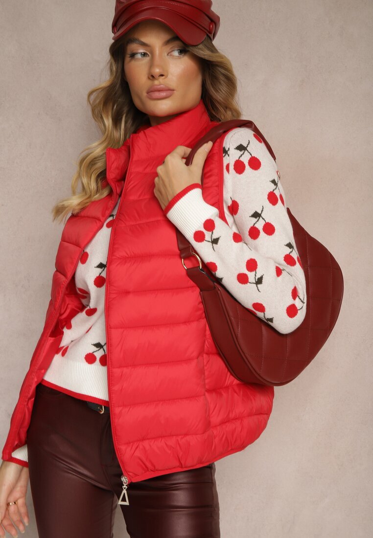 elsa.m by may Pulover Casual Alb din Viscoză Decorat cu Imprimeu cu Cireșe Avattria