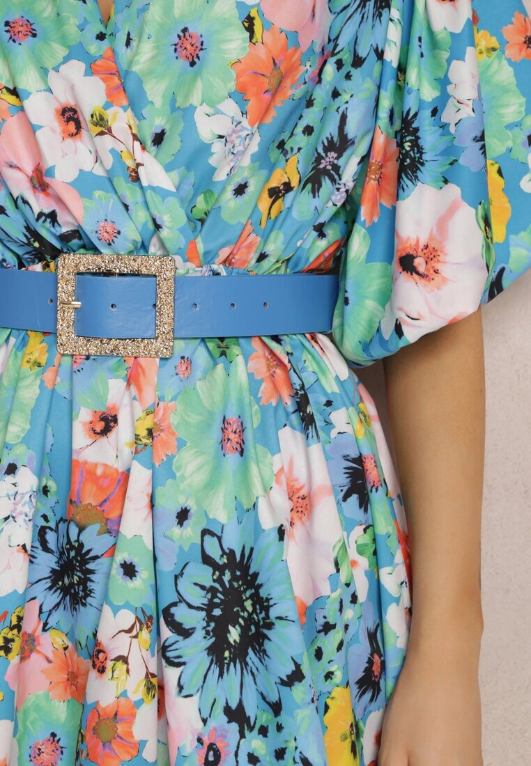 elsa.m by may Rochie Albastră cu curea Kasare