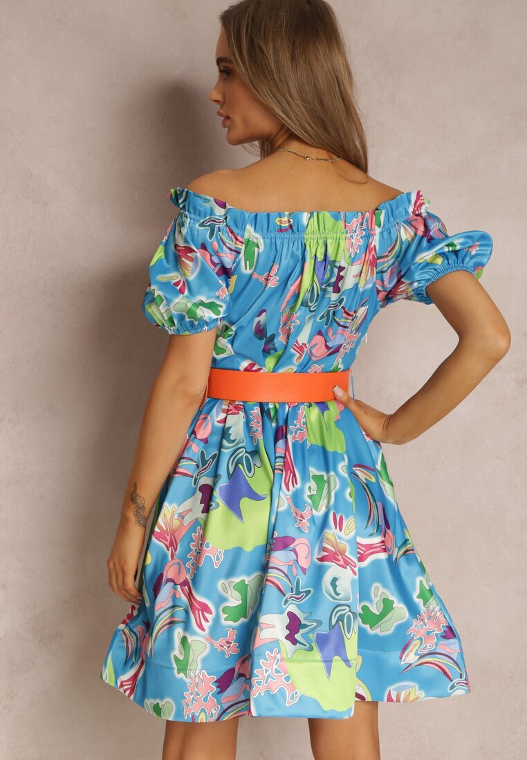 elsa.m by may Rochie Albastră Satinată Aikythia