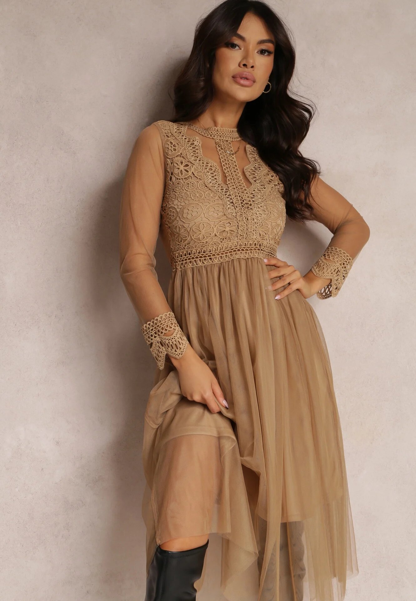 elsa.m by may Rochie Bej închis Lylah