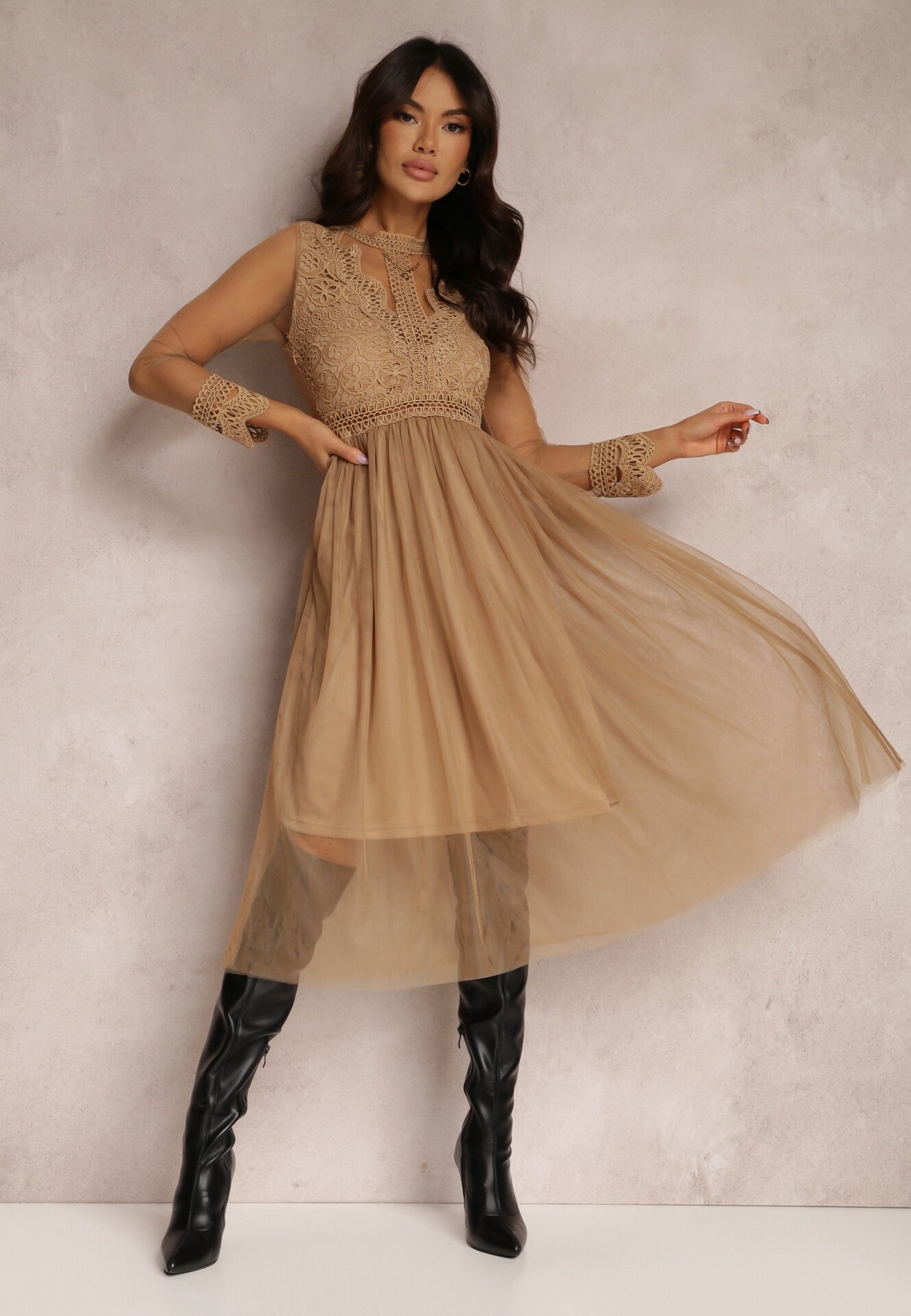 elsa.m by may Rochie Bej închis Lylah