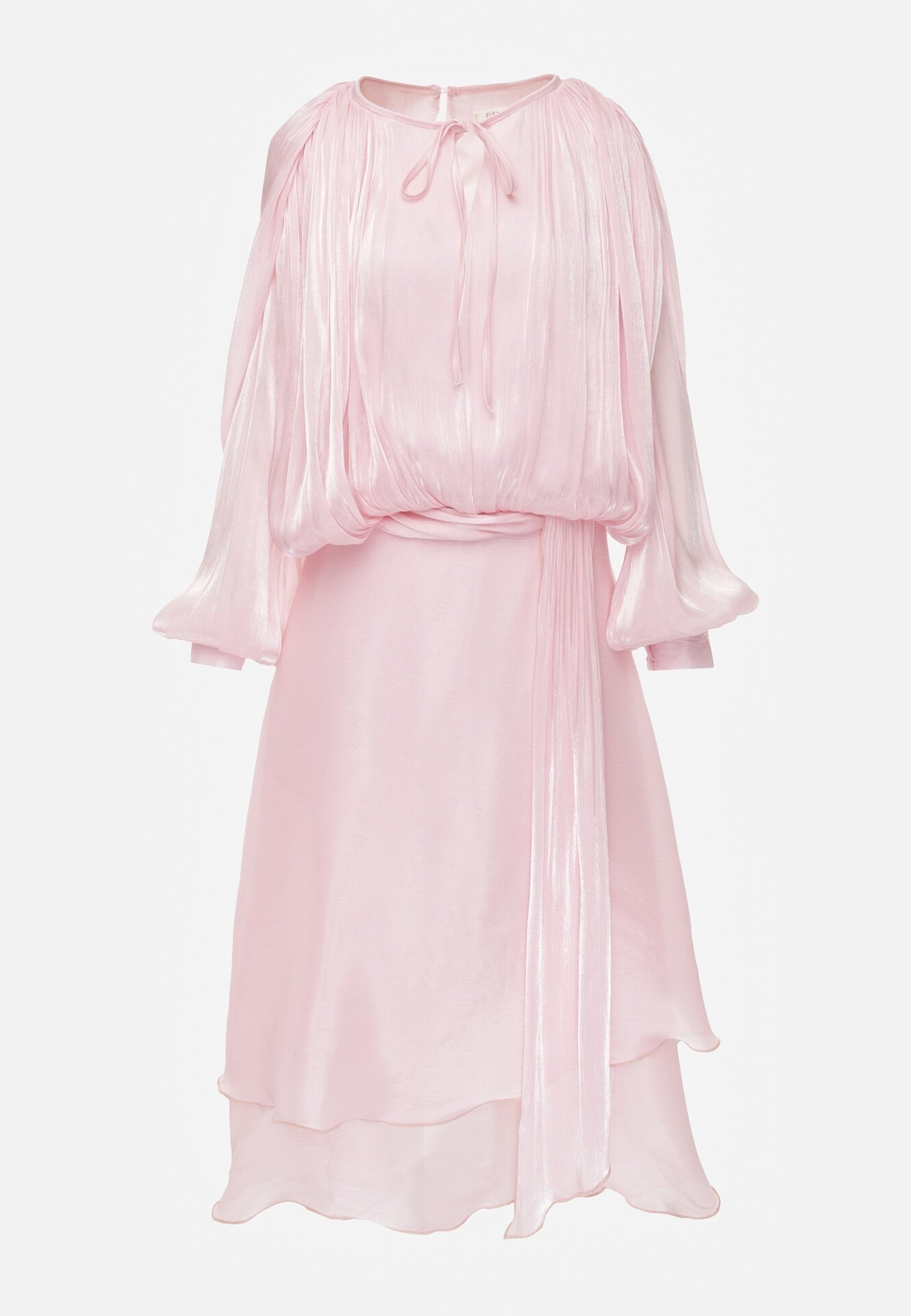elsa.m by may Rochie Evazată Roz De Seară din Șifon Amanna