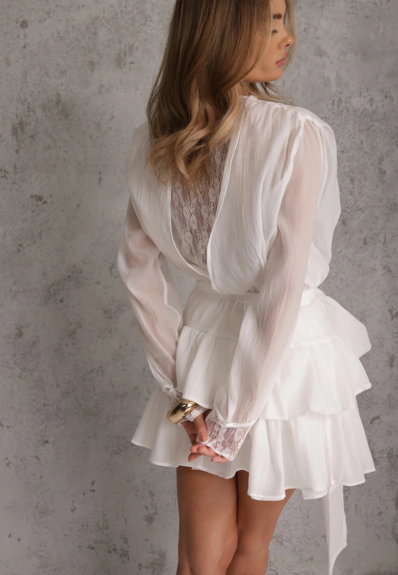 elsa.m by may Rochie Oriposi Albă