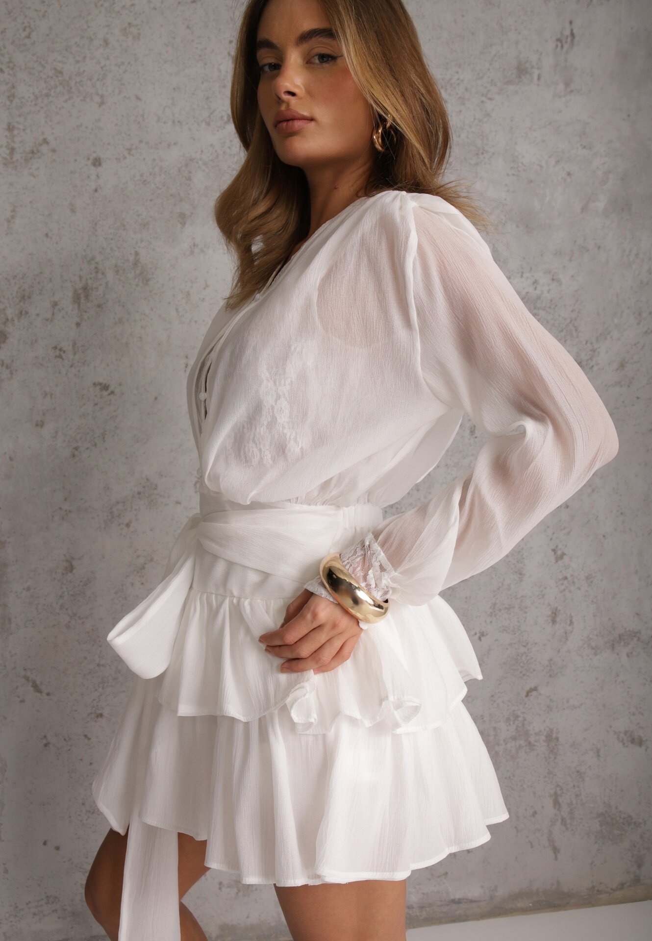 elsa.m by may Rochie Oriposi Albă