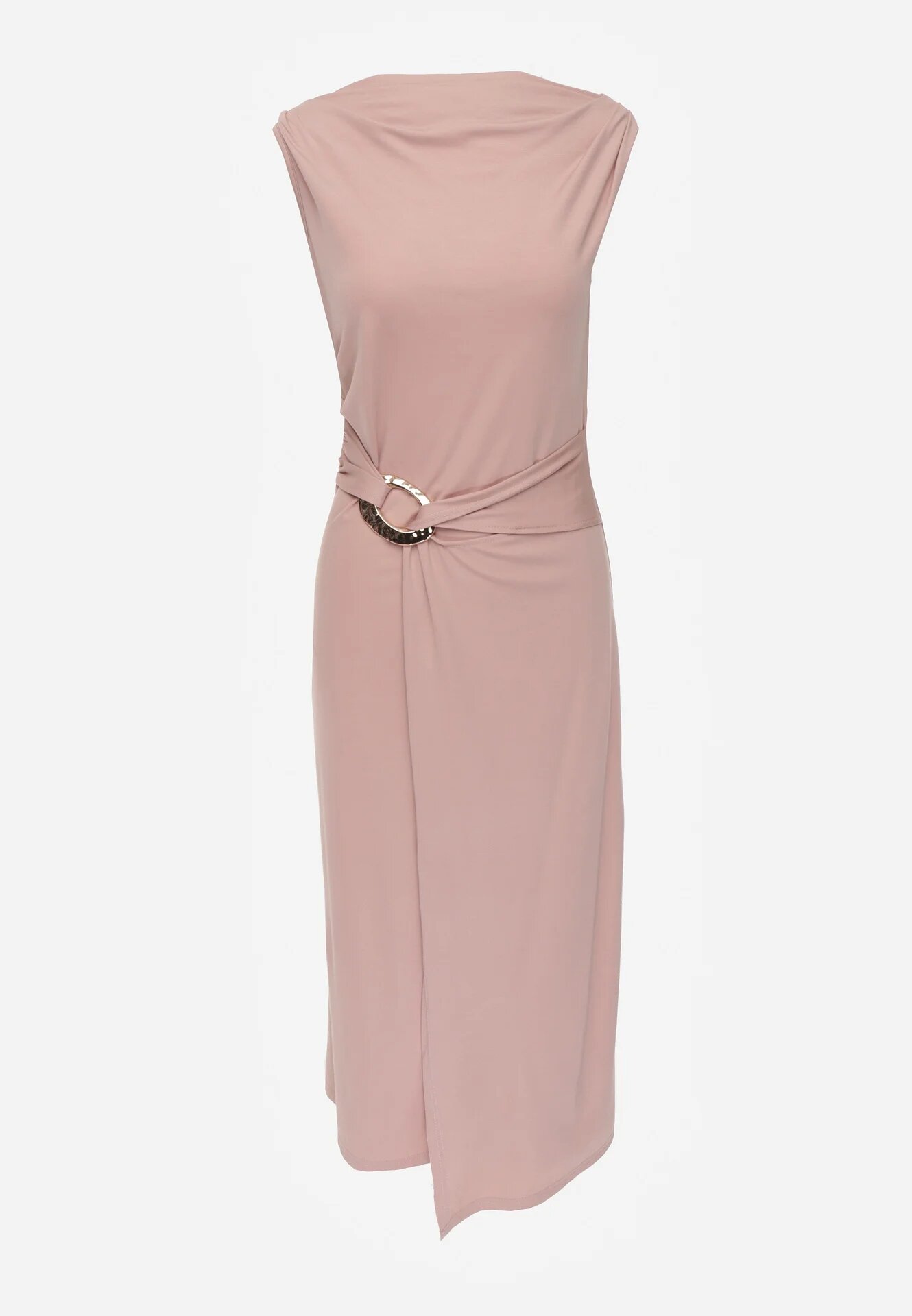 elsa.m by may Rochie Roz deschis Mulată Elegantă cu Aplicație în Talie Corope