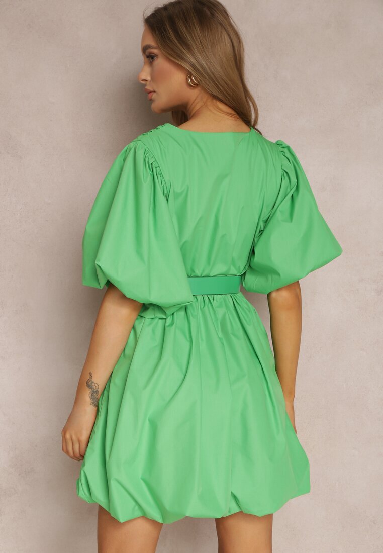 elsa.m by may Rochie Verde cu Curea Galale