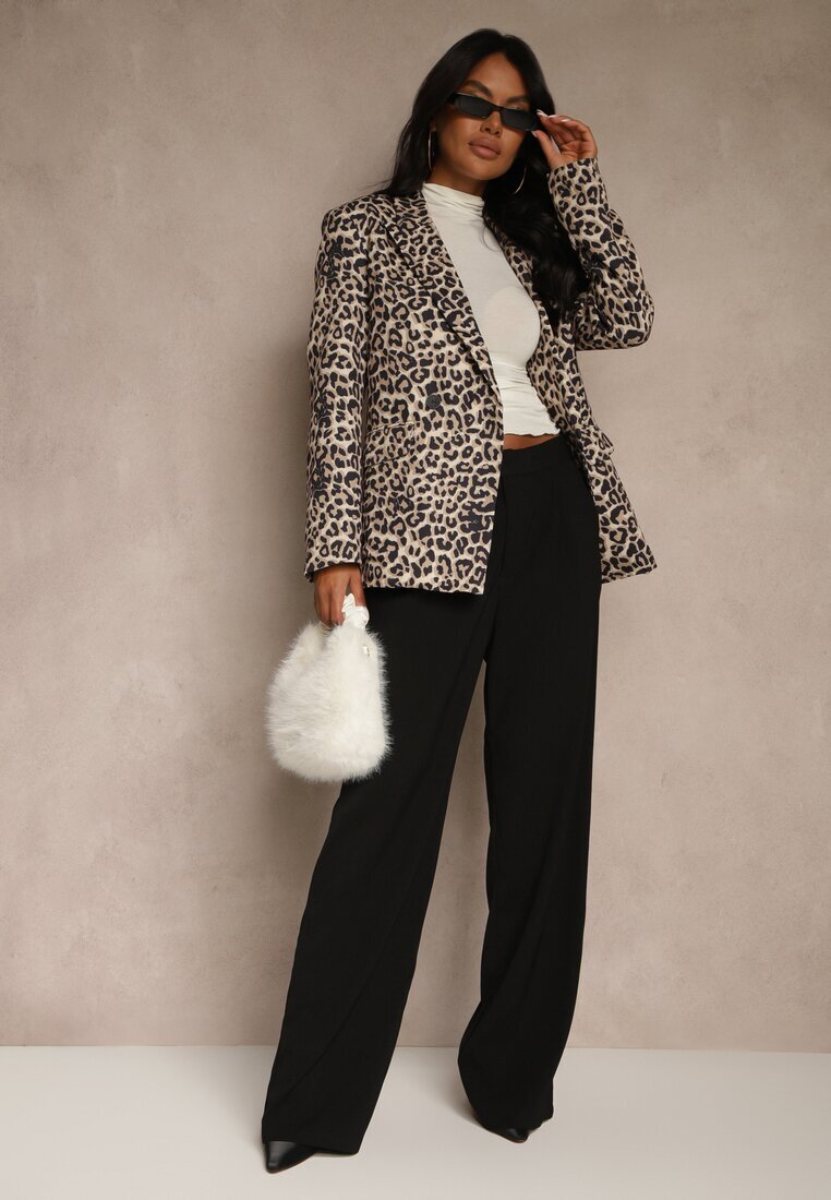 elsa.m by may Sacou Leopard Clasic Dublu-rând Clarora