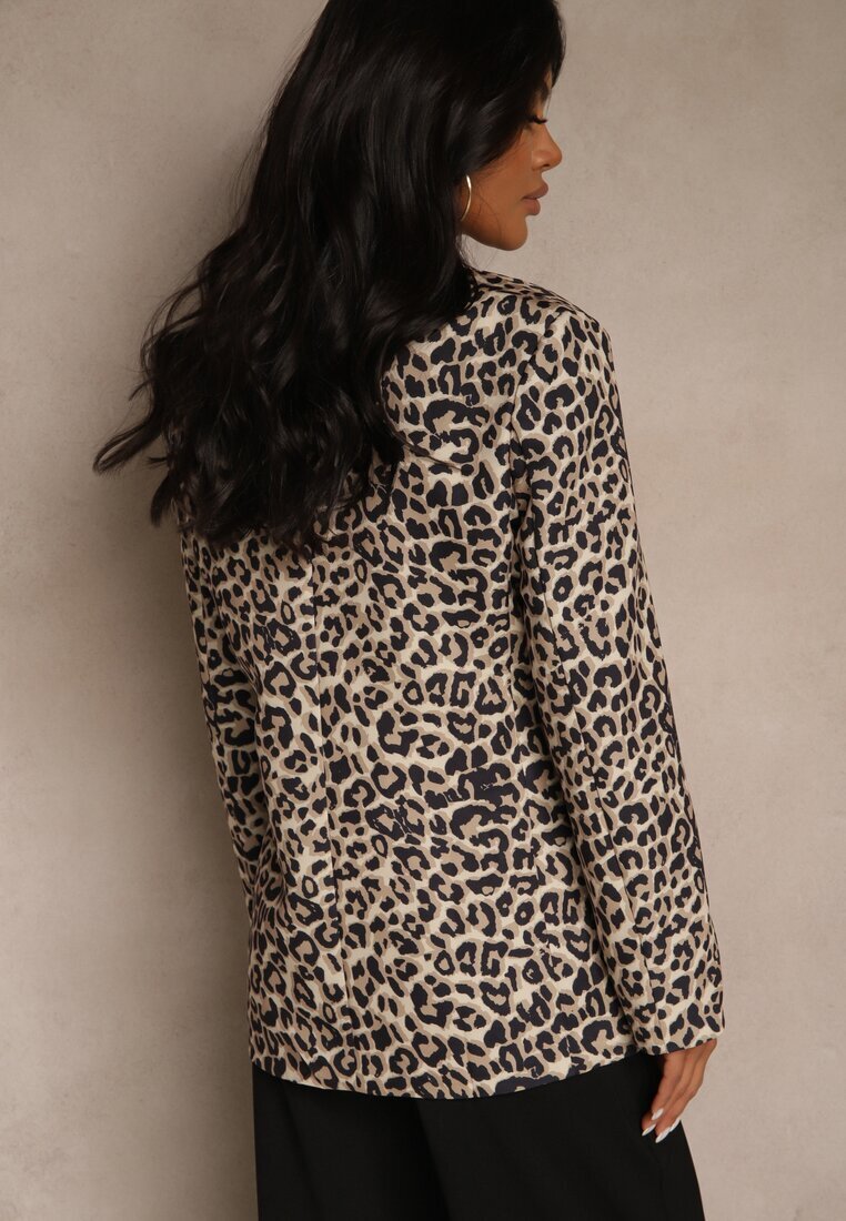 elsa.m by may Sacou Leopard Clasic Dublu-rând Clarora