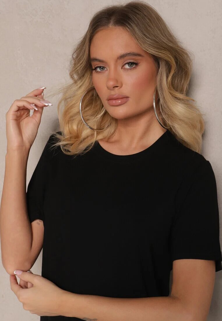elsa.m by may Tricou Casual Negru din Viscoză Arisanda