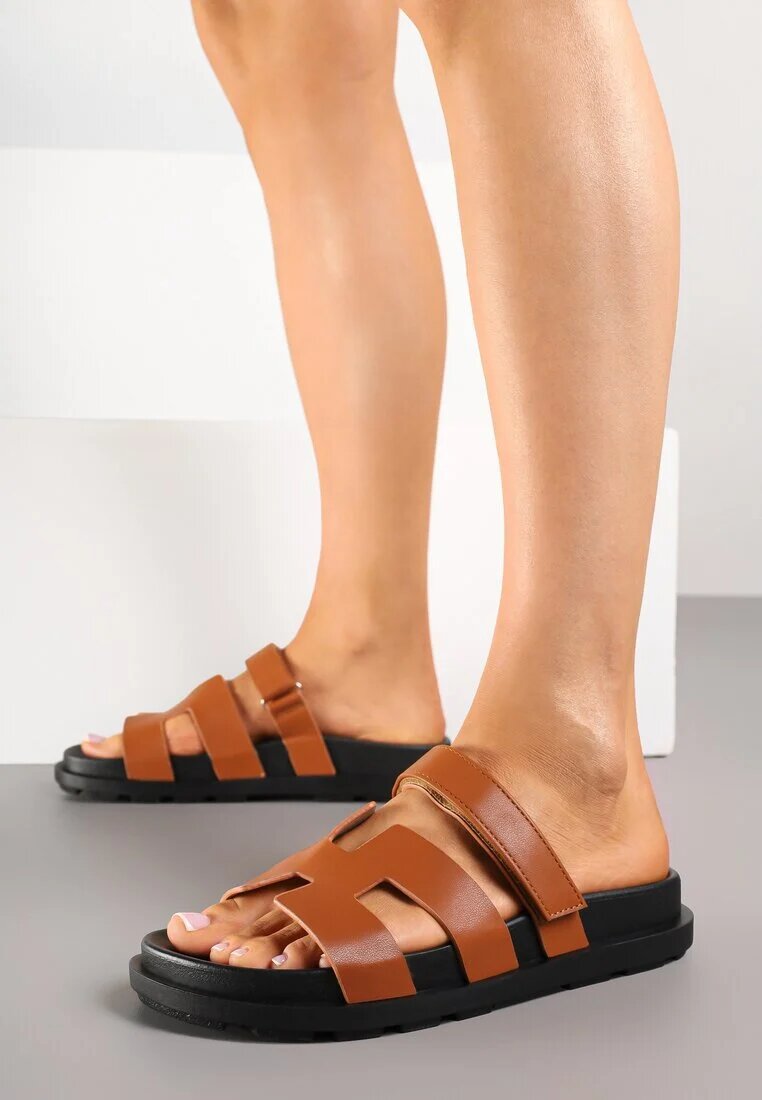 fashion Papuci Maro Decorate Cu Decupaje Fenelissa