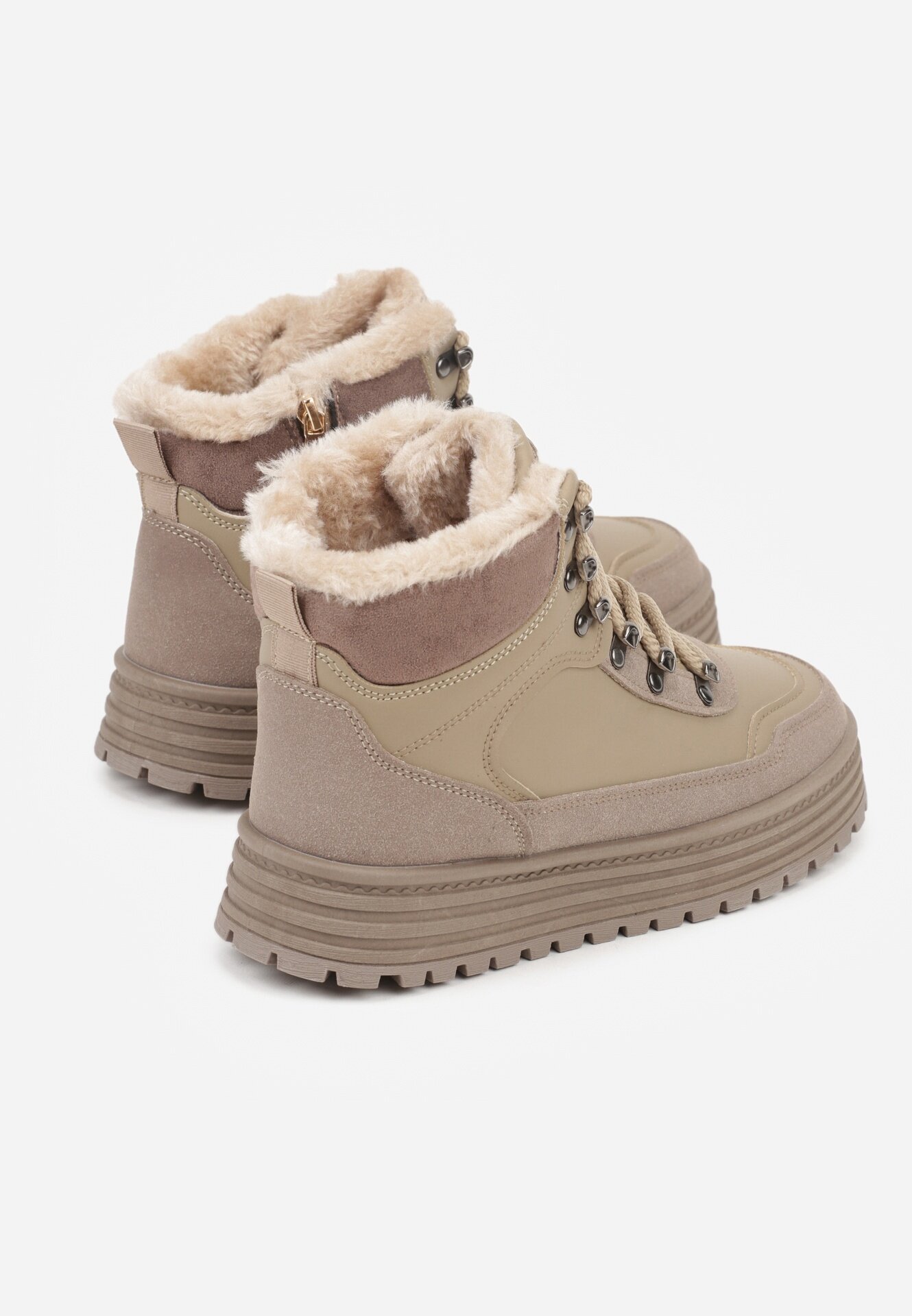fashion Sneakers Ewedora Bej închis