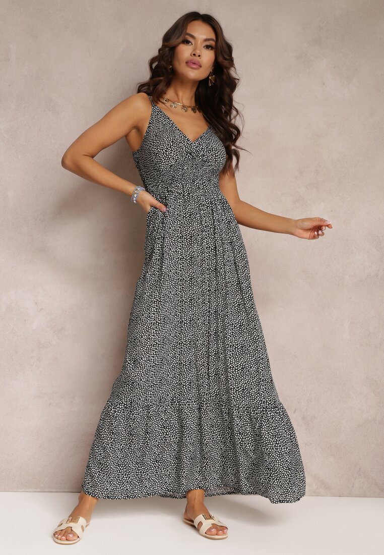 generation Rochie Neagră Cloche cu elastic în talie Konasia