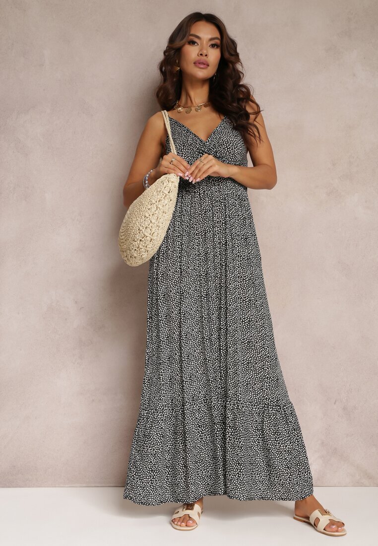 generation Rochie Neagră Cloche cu elastic în talie Konasia