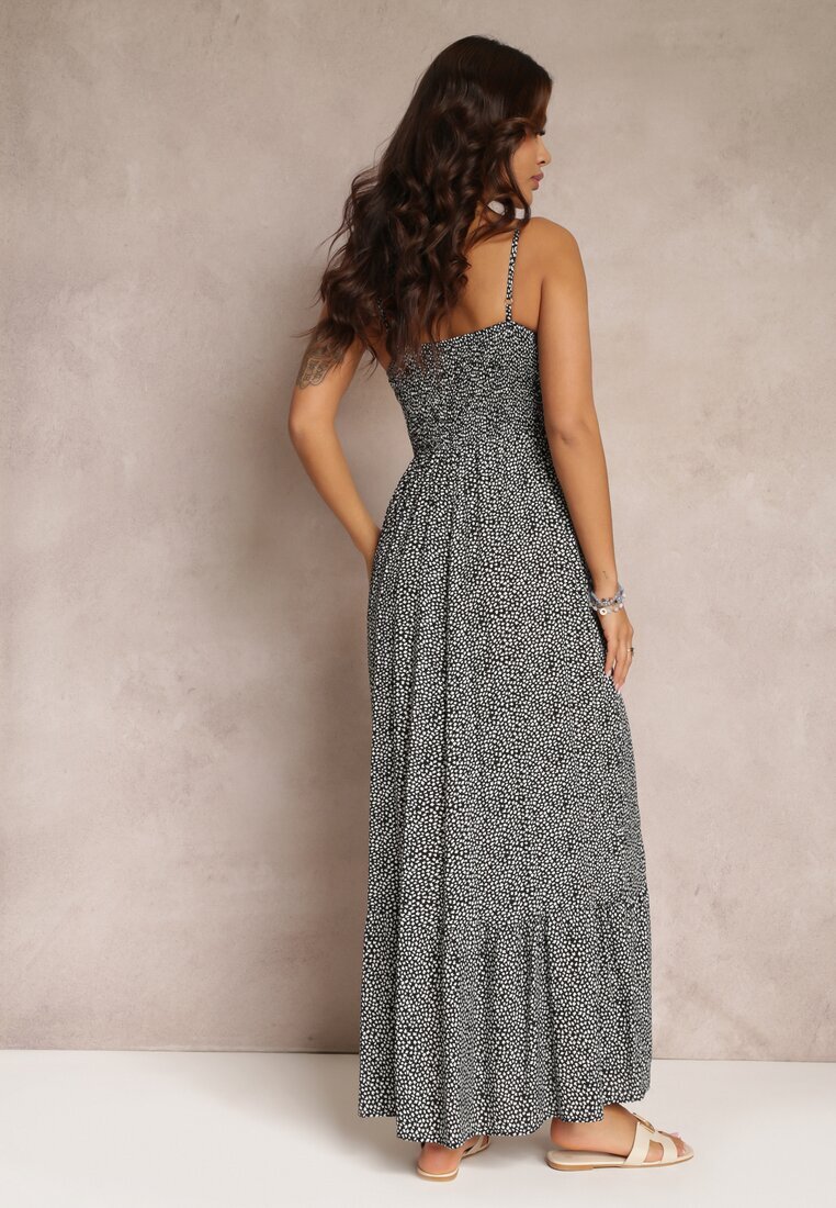 generation Rochie Neagră Cloche cu elastic în talie Konasia