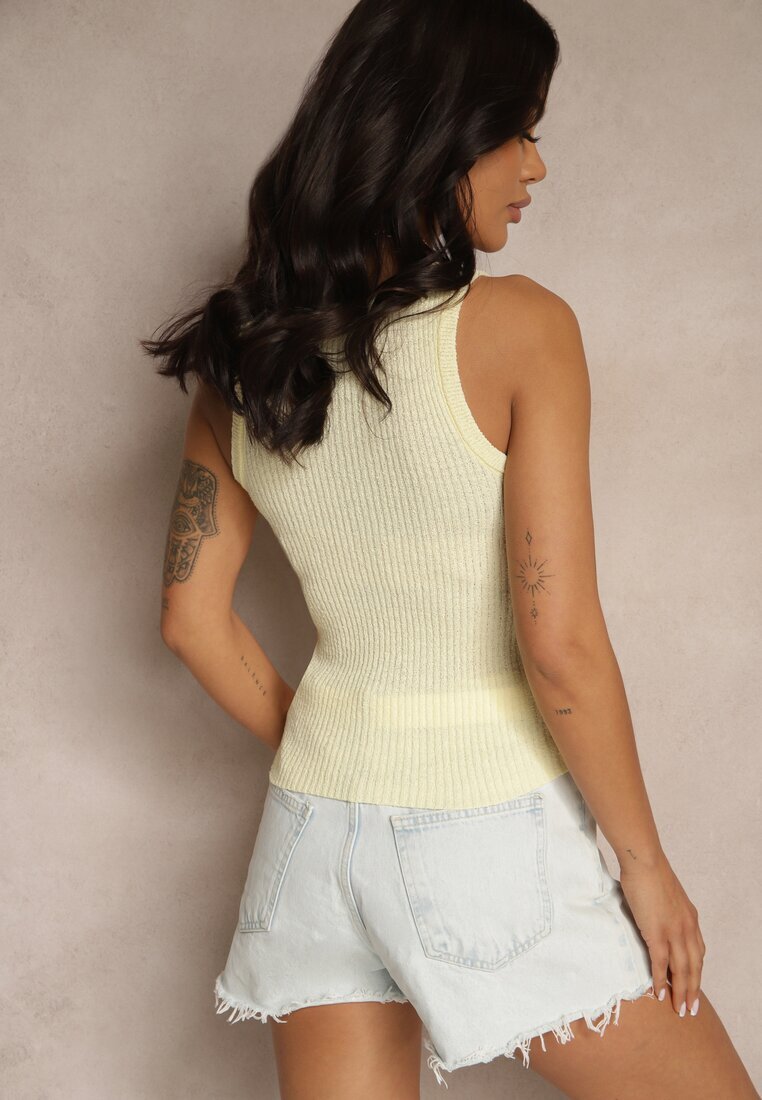 giorgia Top Galben Striat Basic Donellin
