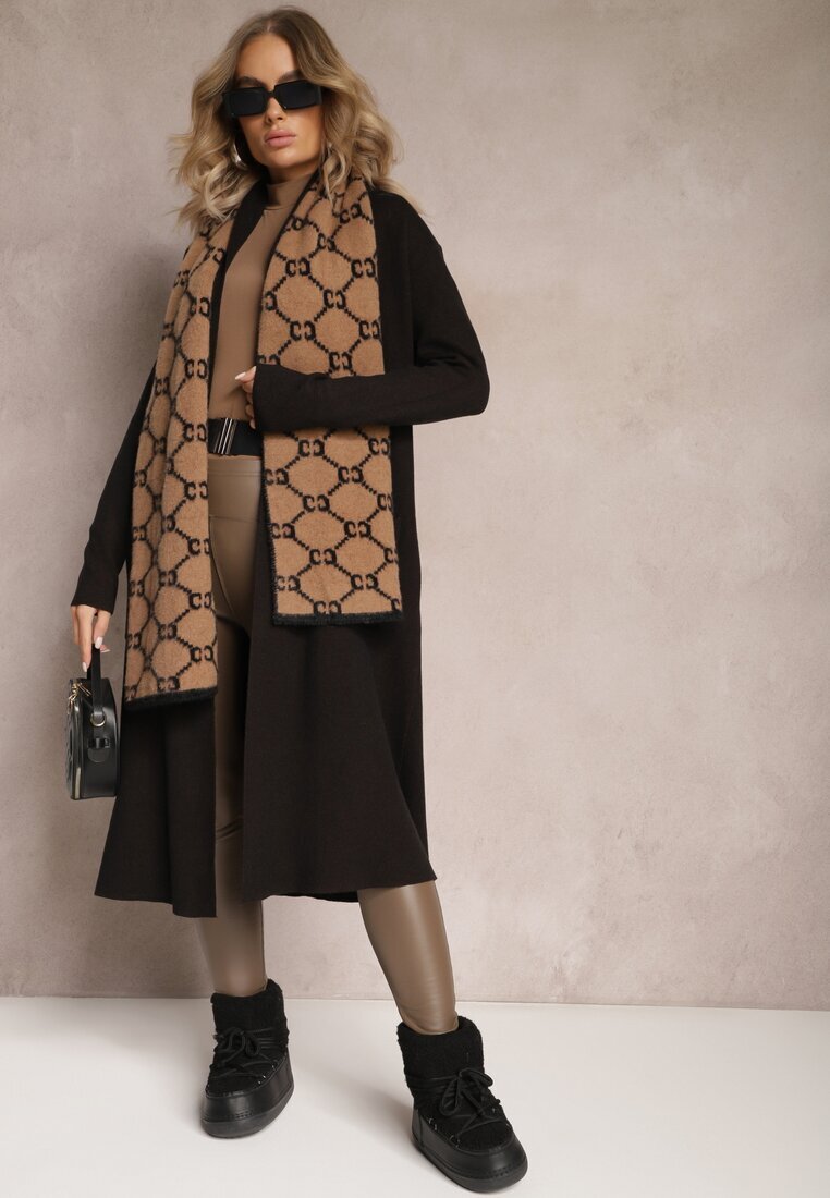 glo-story Cardigan Negru Lejer Neîncheiat Jacquella