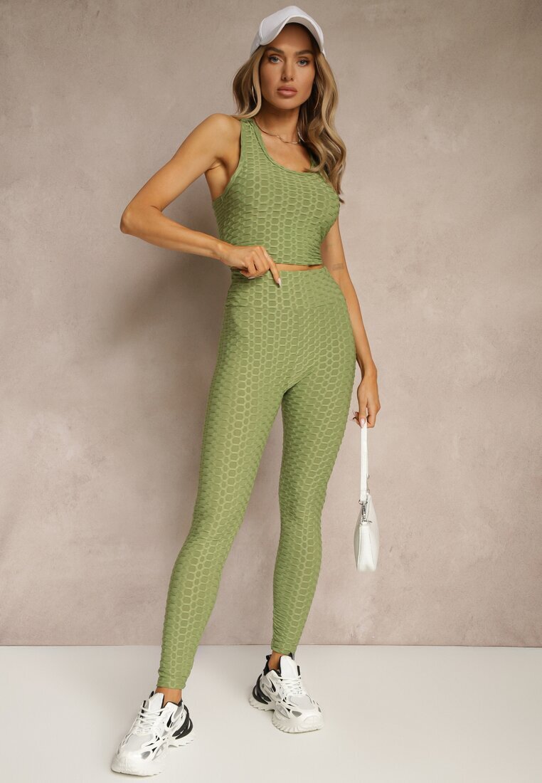 glo-story Maiou Verde închis cu Model embosat Aeronna