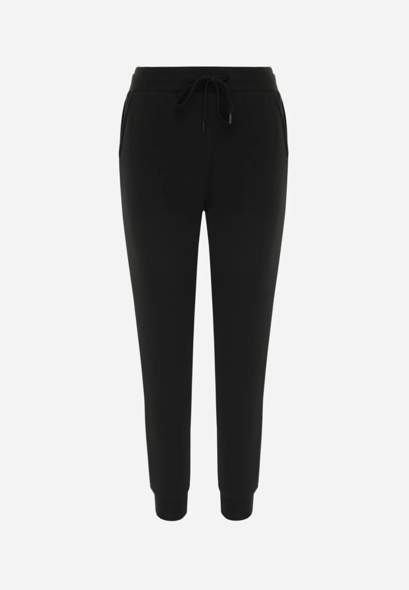 glo-story Pantaloni jogger casual de trening din bumbac cu căptușeală interioară Citria Negri