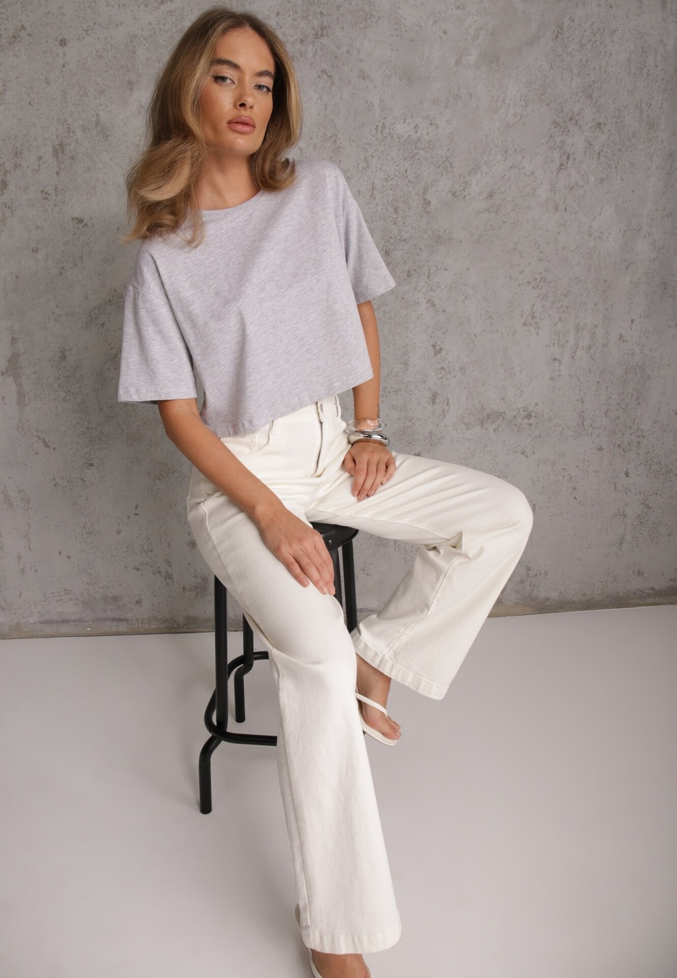 glo-story T-shirt gri deschis Phelista