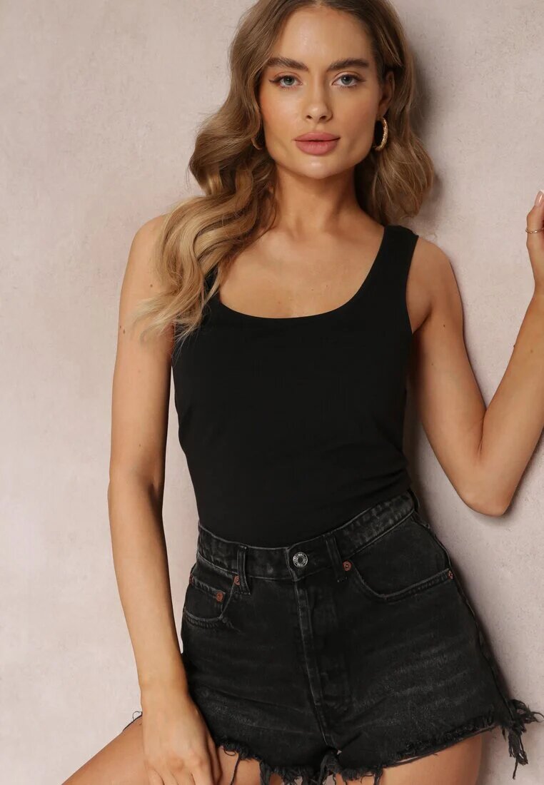 glo-story Top din Bumbac Negru Phaethusi