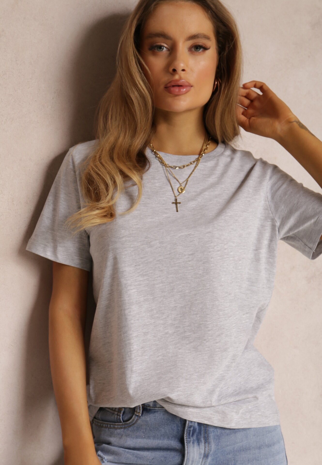 glo-story Tricou Gri deschis Errona