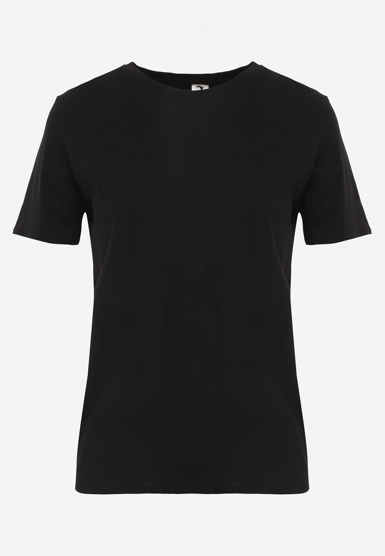 glo-story Tricou negru cu Mânecă Scurtă din Bumbac Neted Jaellora