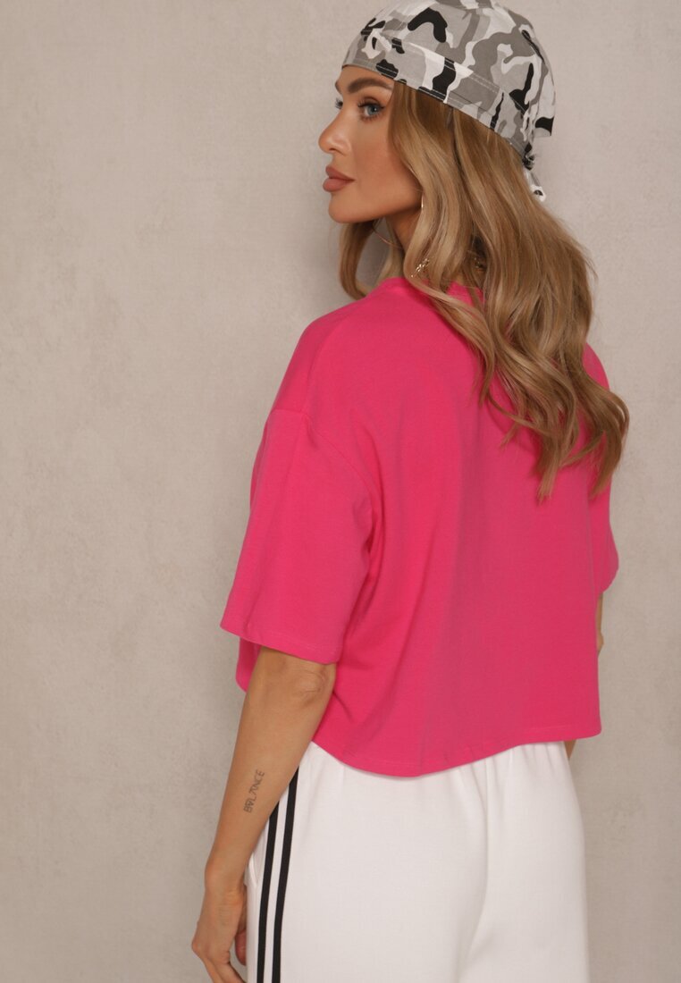 glo-story Tricou Roz cu croială Cropped Oversize Brighta