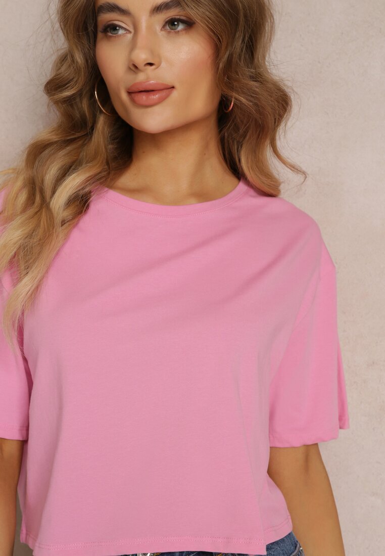 glo-story Tricou Roz deschis Cropped Oversize Brighta