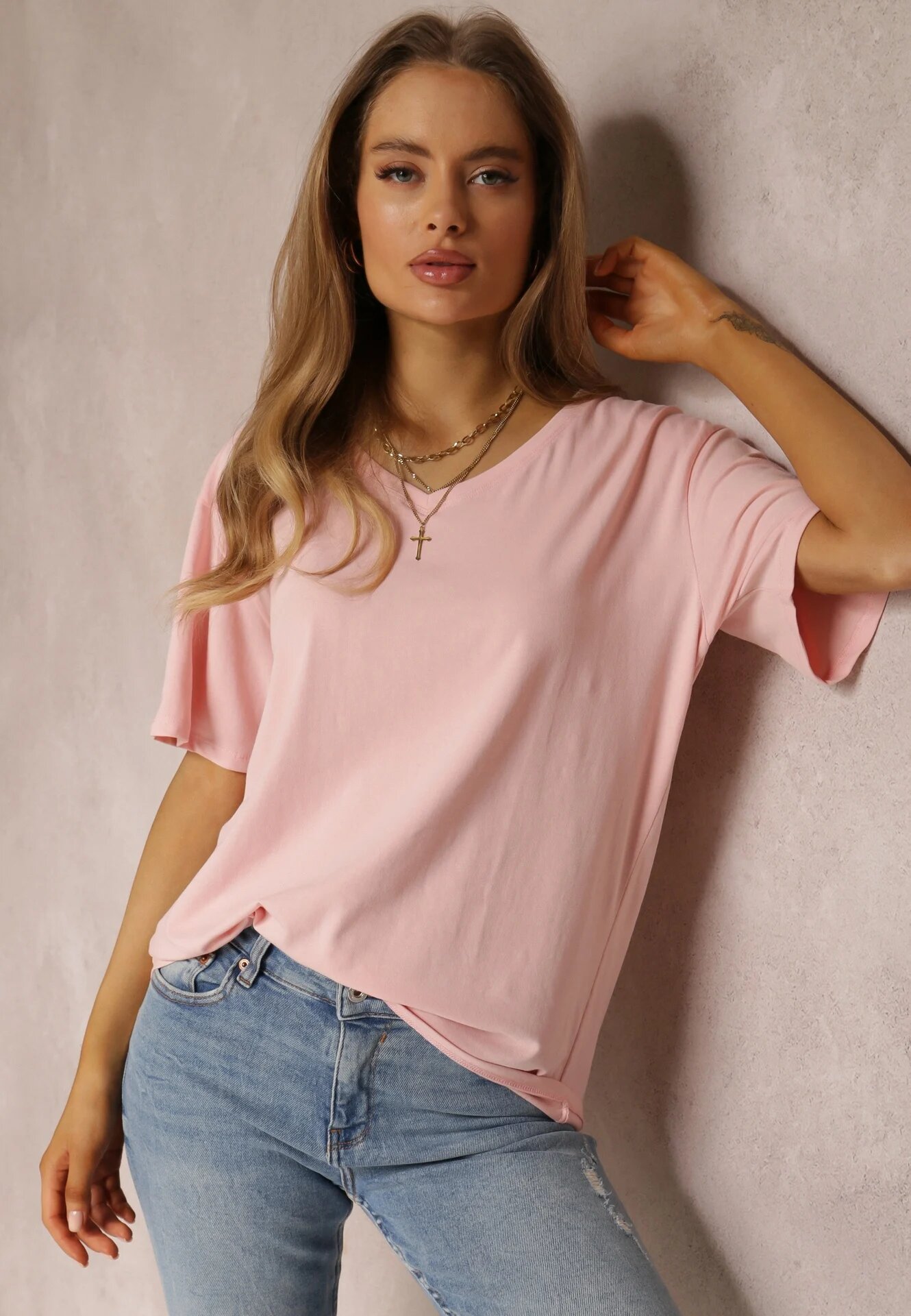 glo-story Tricou Roz deschis Nikoneus