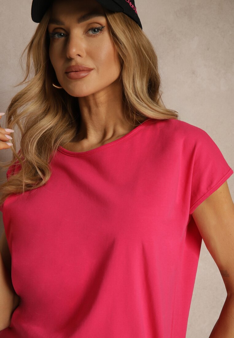 glo-story Tricou Roz din Bumbac cu Legătură Decorativă Termio
